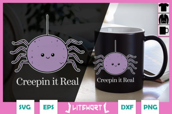 Creeping It Real Funny Halloween SVG Graphics and Crafts