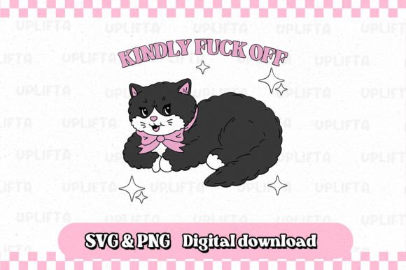Funny Cat SVG PNG Graphics for Crafts and Branding
