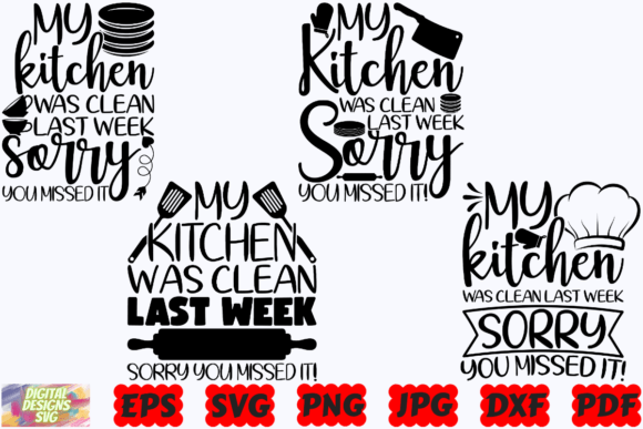Funny Kitchen SVG Kitchen SVG Baking Graphics in Crafts