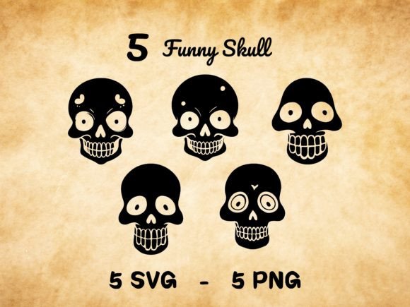 Funny Skull SVG for Halloween Decor Graphics and Crafts
