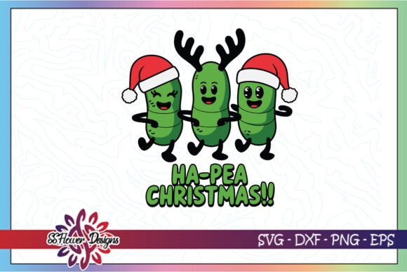 Ha-pea Christmas Funny Puns SVG Graphics and Crafts Review