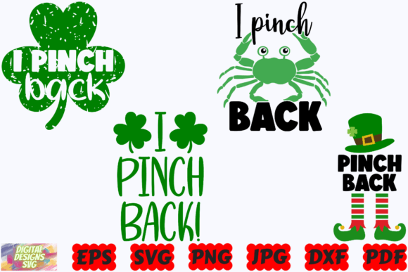 I Pinch Back SVG Funny St Patrick s Day Graphics and Crafts