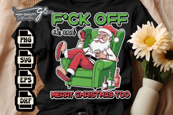 Merry Xmas Too Funny Santa SVG Graphics and Crafts Review