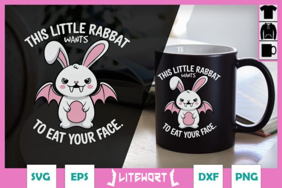 Rabbat Eat Your Face Funny Bat SVG Graphics and Crafts Review