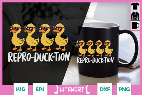 Repro Duck Ton Funny Animal SVG