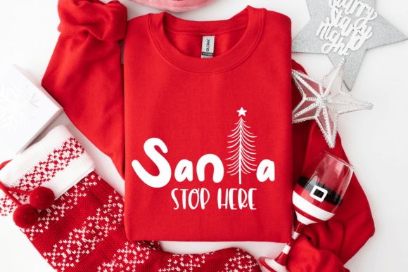 Santa Stop Here Svg Graphics and Crafts Review