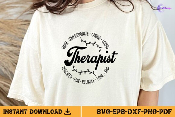 Therapist Gift Shirt SVG Funny Therapist Graphics in Crafts
